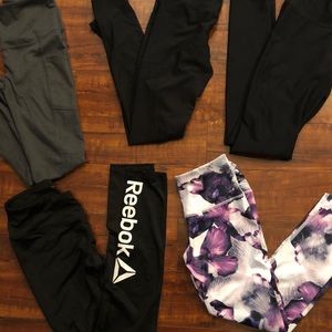 5 pair of leggings REEBOK XS